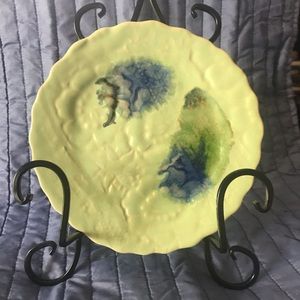 Karen Ford Anthropologie filigree side dish G/B